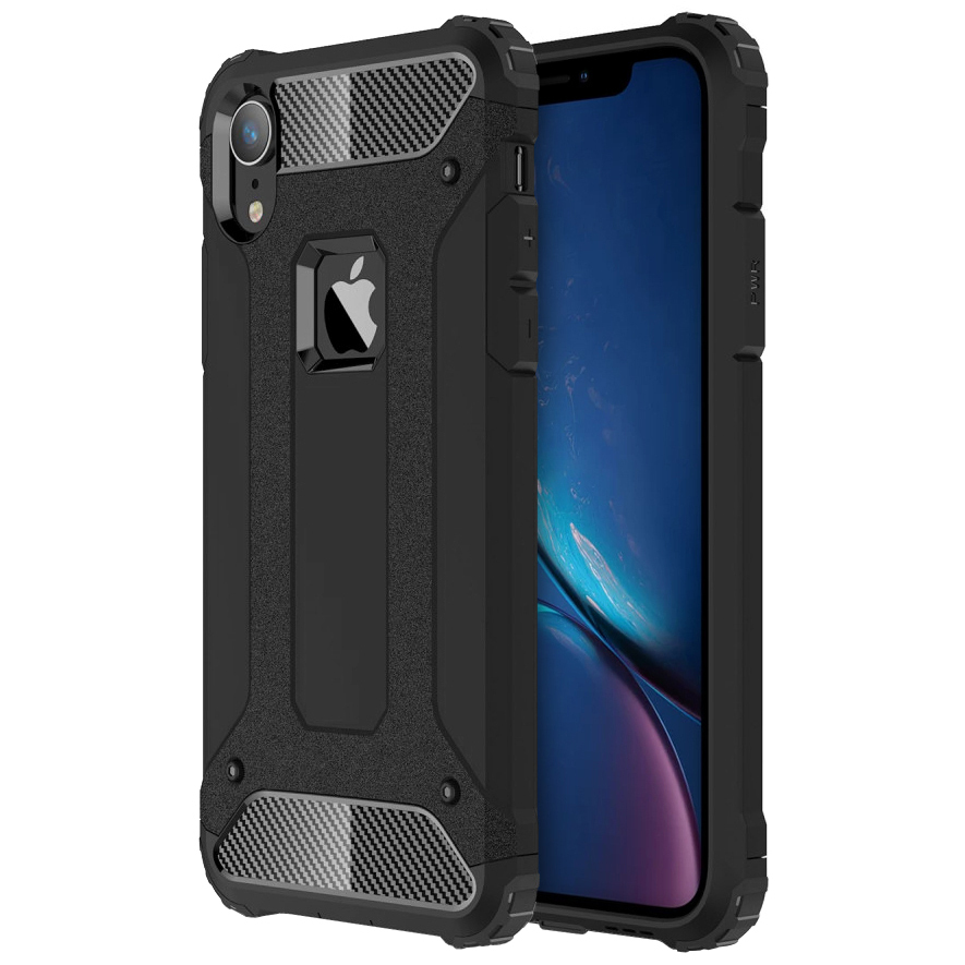 Military Defender Shockproof Case - Apple iPhone Xr (Black)